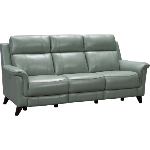 Kester Power Reclining Sofa in Lorenzo Mint Leather